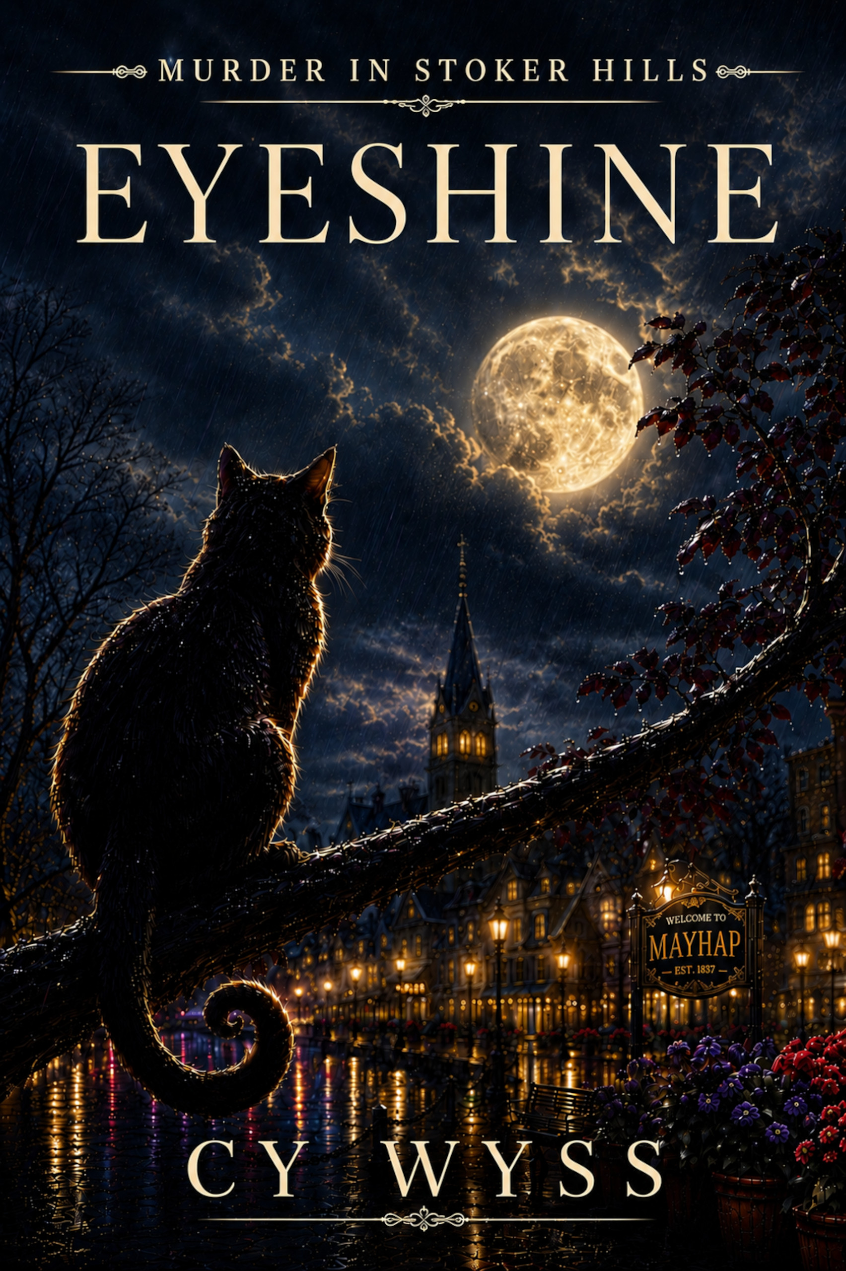 Cover of Eyeshine: Murder in Stoker Hills by Cy Wyss